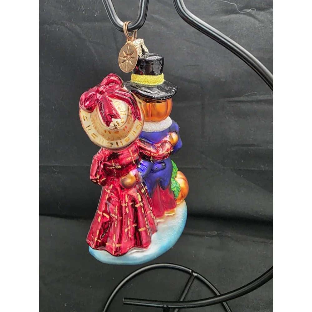 Christopher Radko 2001 The Patchworthies Pumpkin Family Halloween Ornament